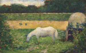 George Seurat -Paysage Avec Cheval