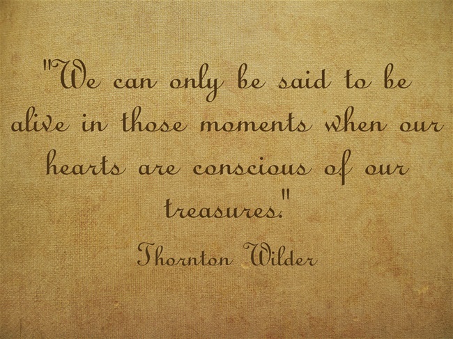 Thornton Wilder Gratitude Quote