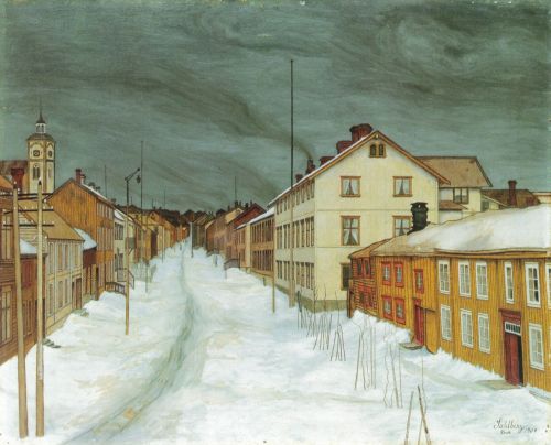 Harald Sohlberg-Storgaten_Røros_1904